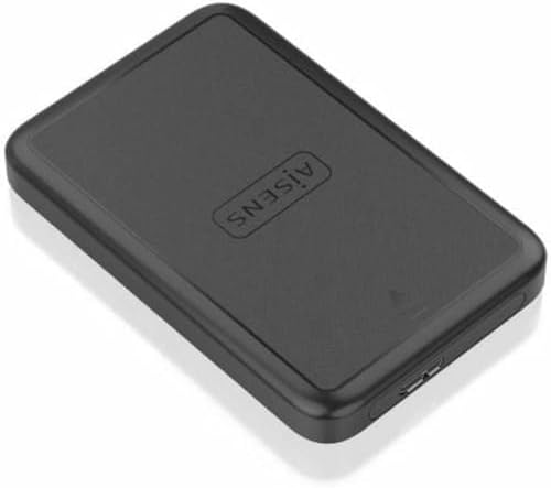 Boîtier externe AISENS |5 9,5 mm SATA vers USB |0/USB|1 GEN1 noir pour ordinateur portable et maison